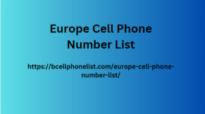 Europe Cell Phone Number List