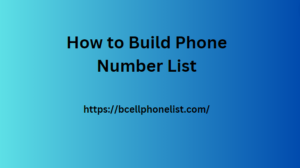 How to Build Phone Number List