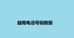 越南电话号码数据